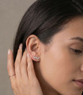 Zaniah Diamant-Ohrstecker aus Roségold mit elegantem Design