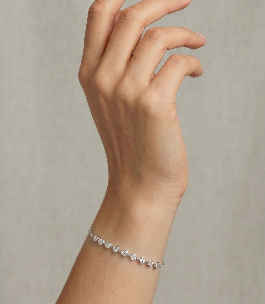 Maira Diamantarmband aus Weißgold mit elegantem Design