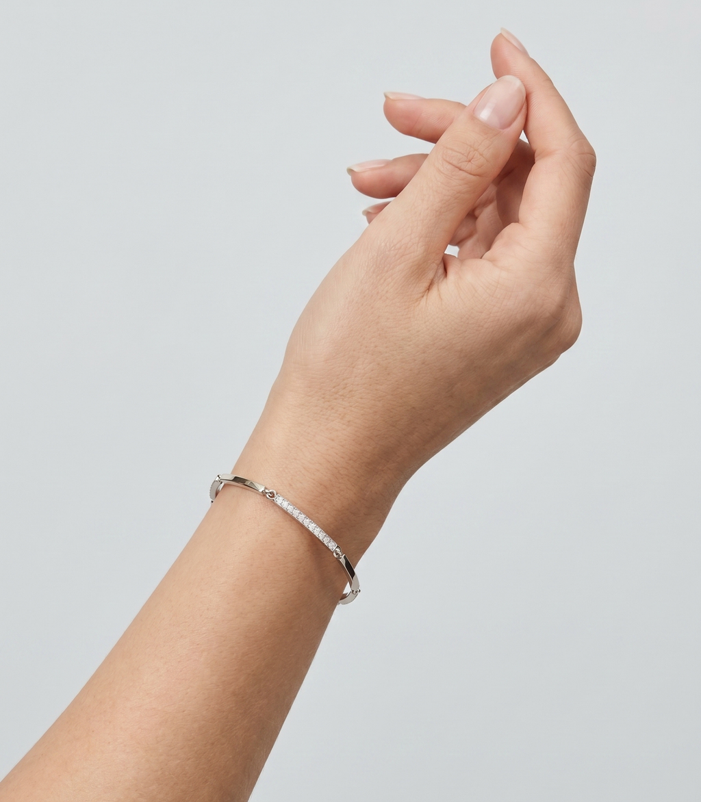 Nerina Diamantarmband aus Weißgold mit elegantem Design