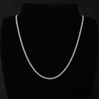 Diamant-Halskette aus Weißgold mit elegantem Ketten-Design