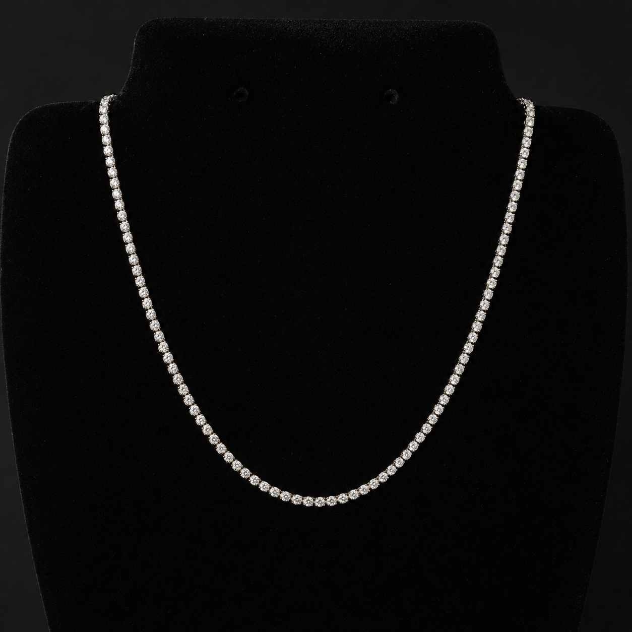 Diamant-Halskette aus Weißgold mit elegantem Ketten-Design