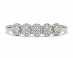 Agape Diamant-Versprechensring aus Weißgold mit elegantem Design