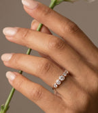 Alcyone Diamant-Memory-Ring aus Roségold mit elegantem Design