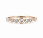 Alcyone Diamant-Memory-Ring aus Roségold mit elegantem Design