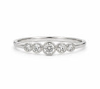 Alcyone Diamant-Memory-Ring aus Weißgold mit elegantem Design