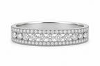 Alma Diamant-Memory-Ring aus Weißgold mit elegantem Design