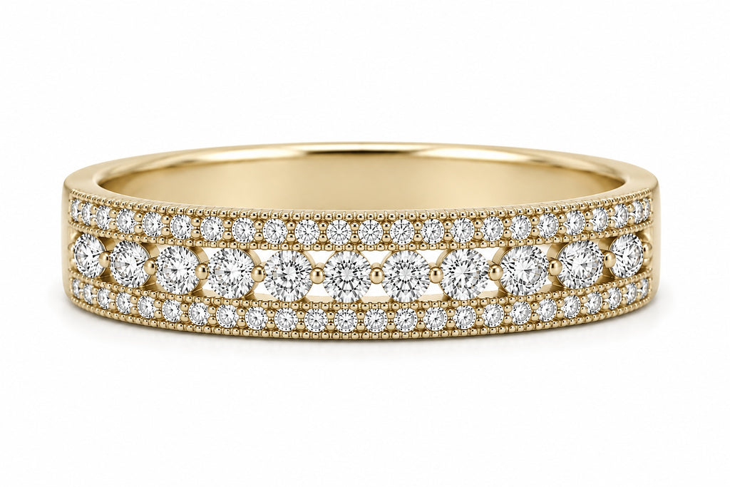 Alma Diamant-Memory-Ring aus Gold mit elegantem Design