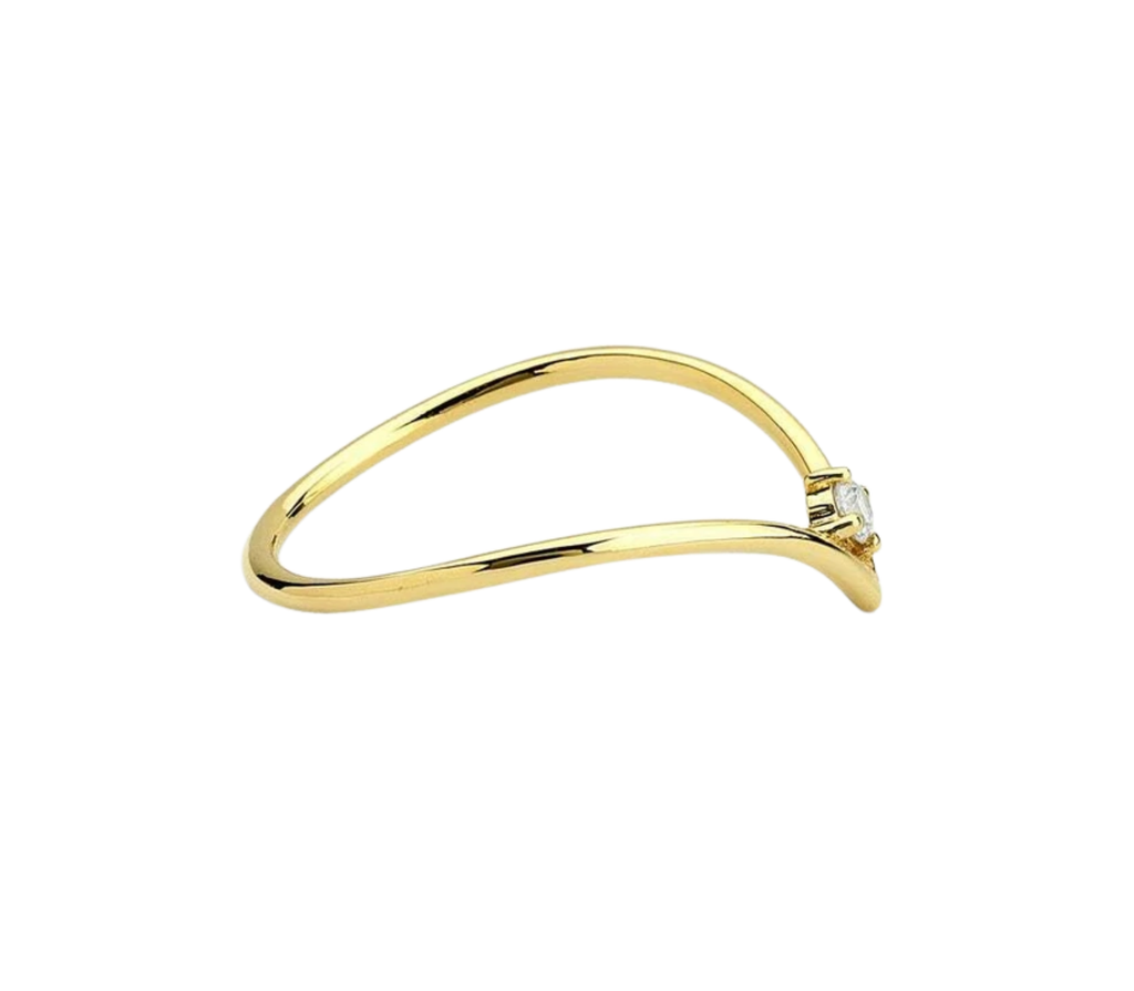 Altair Diamant-Versprechensring aus Gold mit elegantem Design