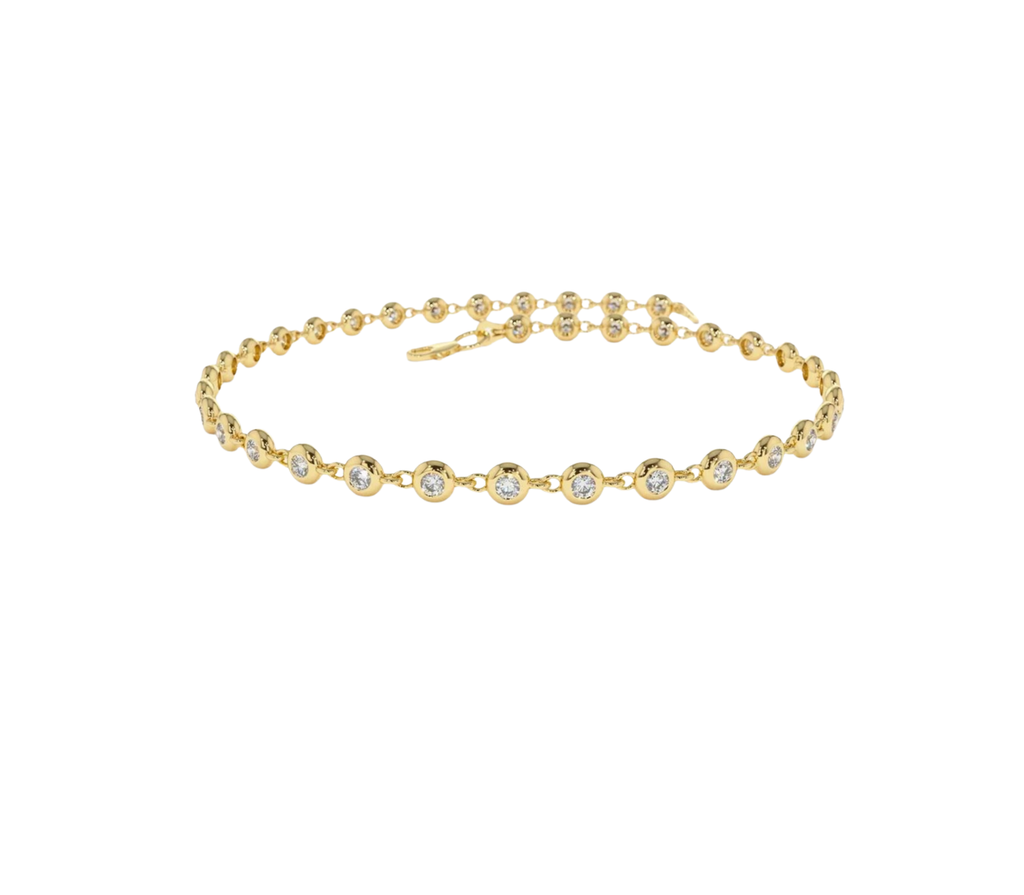 Amada Diamant-Armband aus Gold mit funkelnden Akzenten