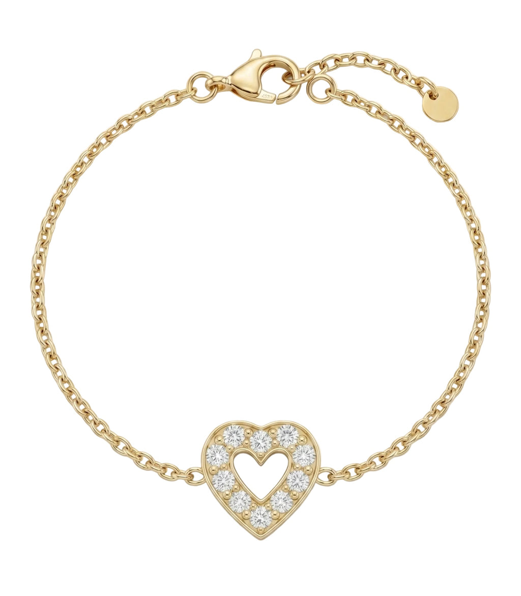 Diamond Bracelet made of 14K gold with sparkling diamonds.