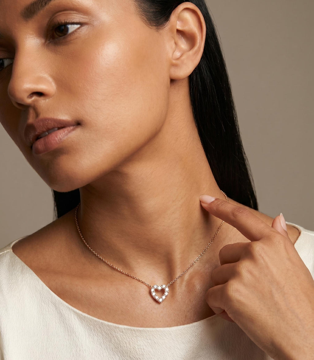 Amoria Diamantkette aus Roségold mit elegantem Design