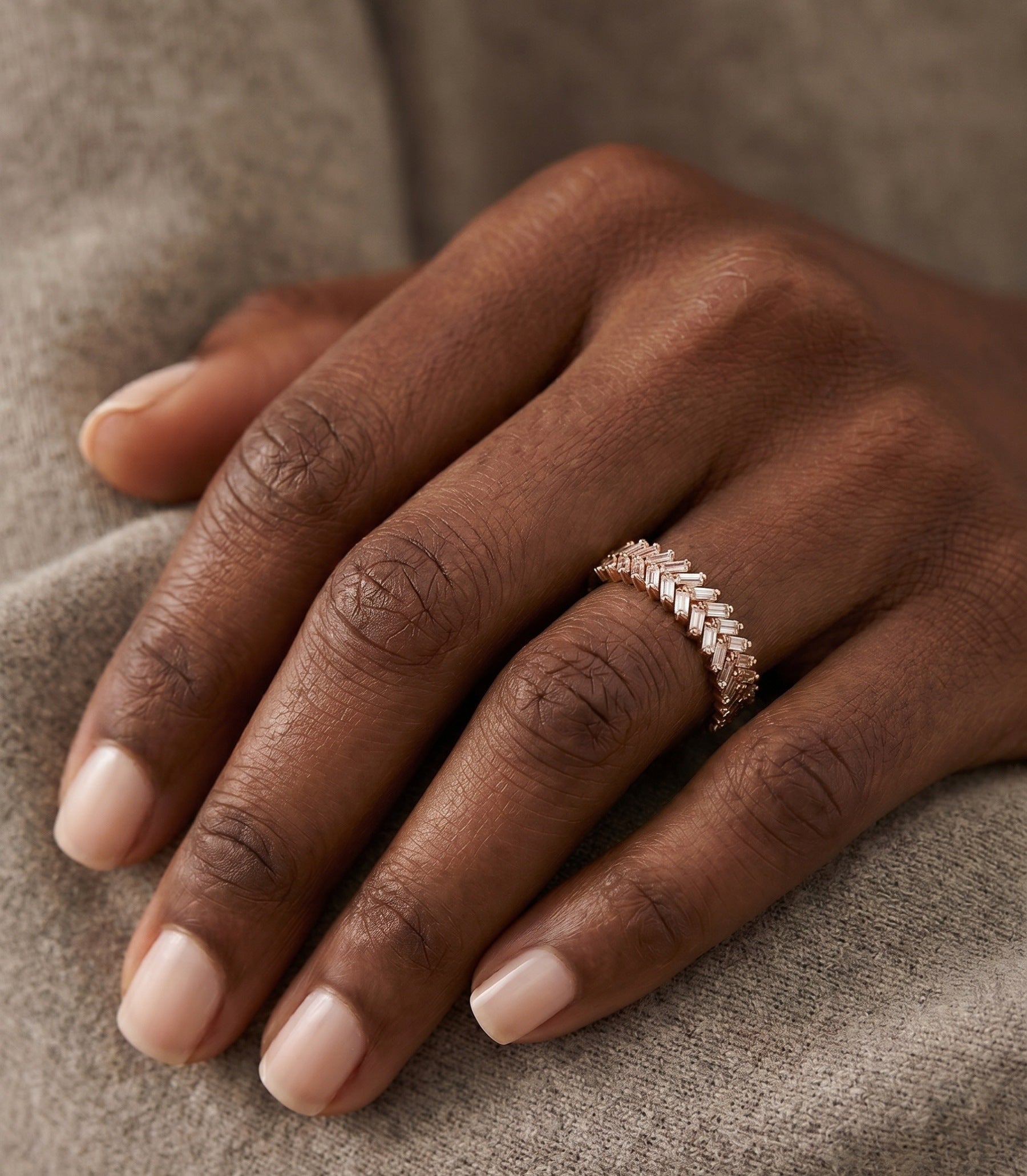 Anima Diamant-Memory-Ring aus Roségold mit elegantem Design