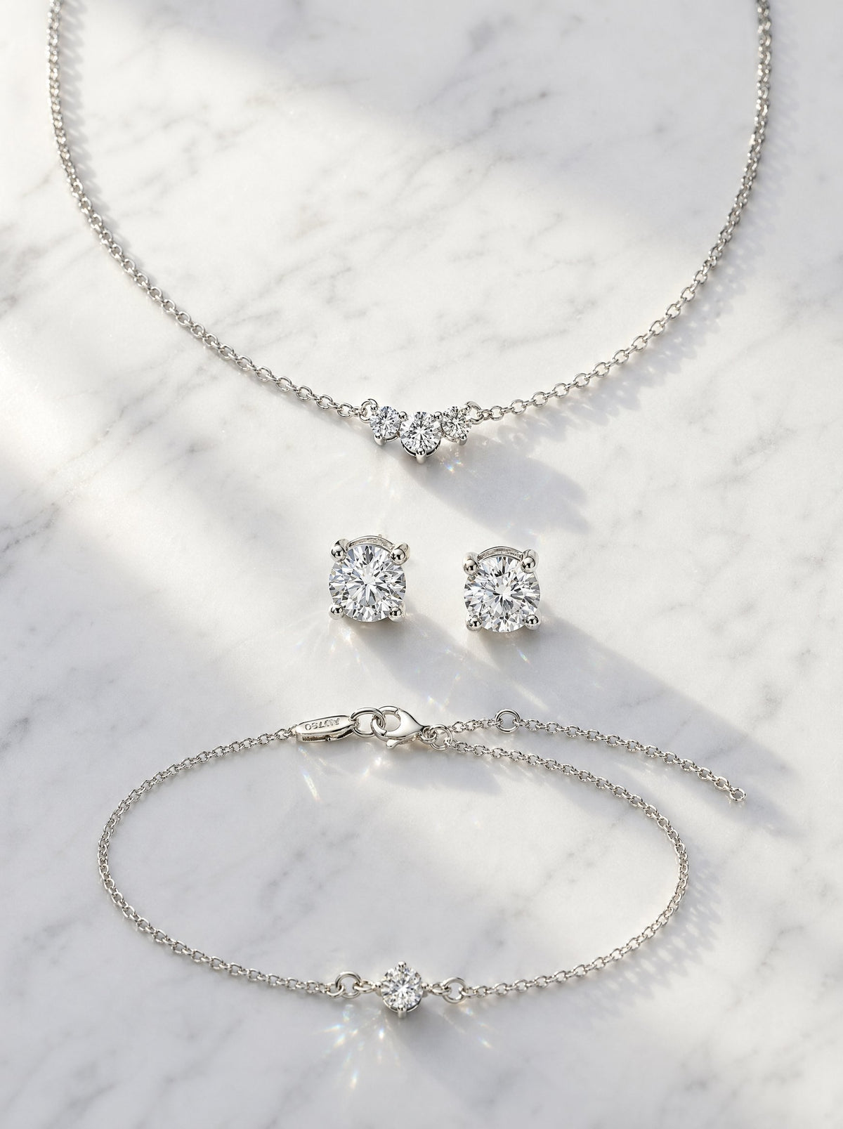 DSL Diamond Schmuckset in Gold mit Zirkonia
