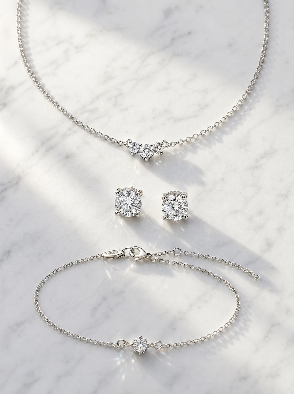 DSL Diamond Schmuckset in Gold mit Zirkonia