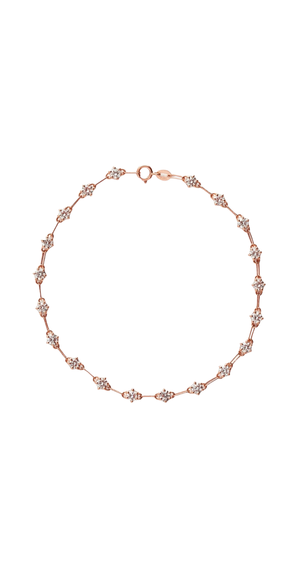Araceli Diamant-Armband aus Roségold mit funkelnden Akzenten