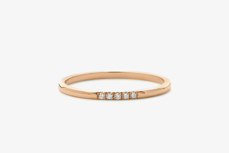 Aria Diamant-Ring aus Roségold mit funkelnden Akzenten