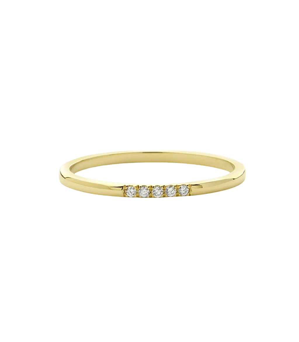 Aria Diamant-Ring aus Gold mit funkelnden Akzenten ede