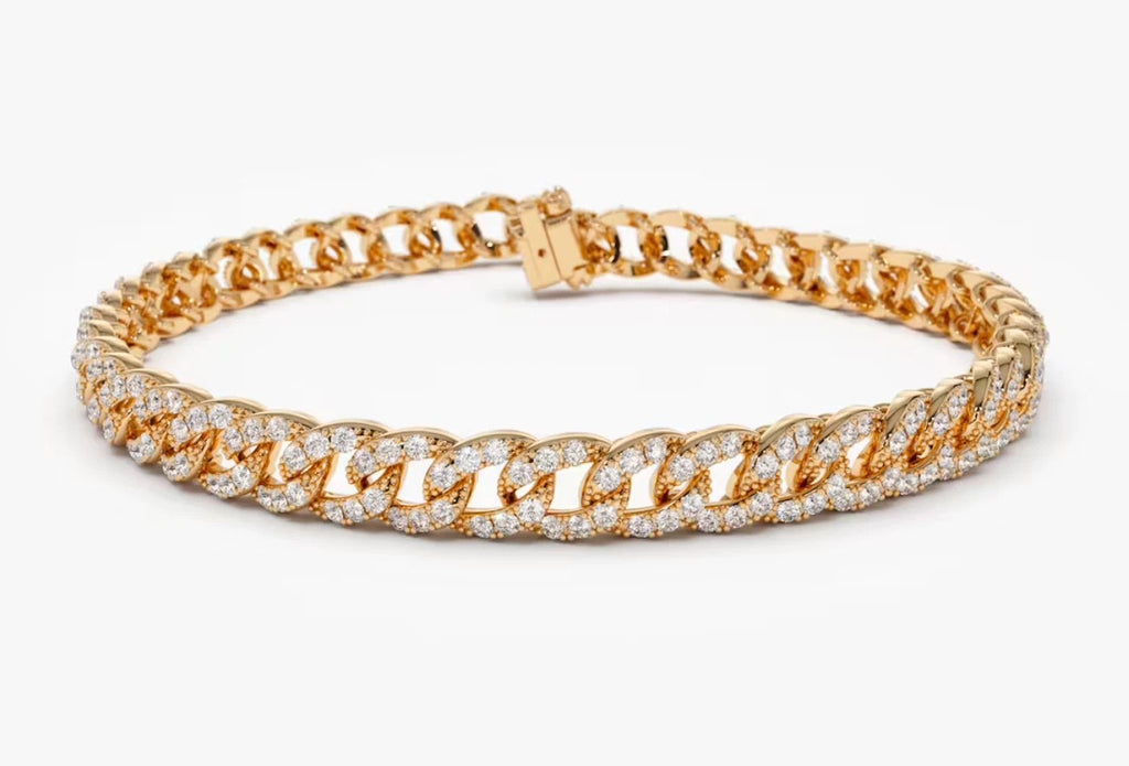 Arian Diamant-Gliederarmband aus Roségold mit elegantem Design
