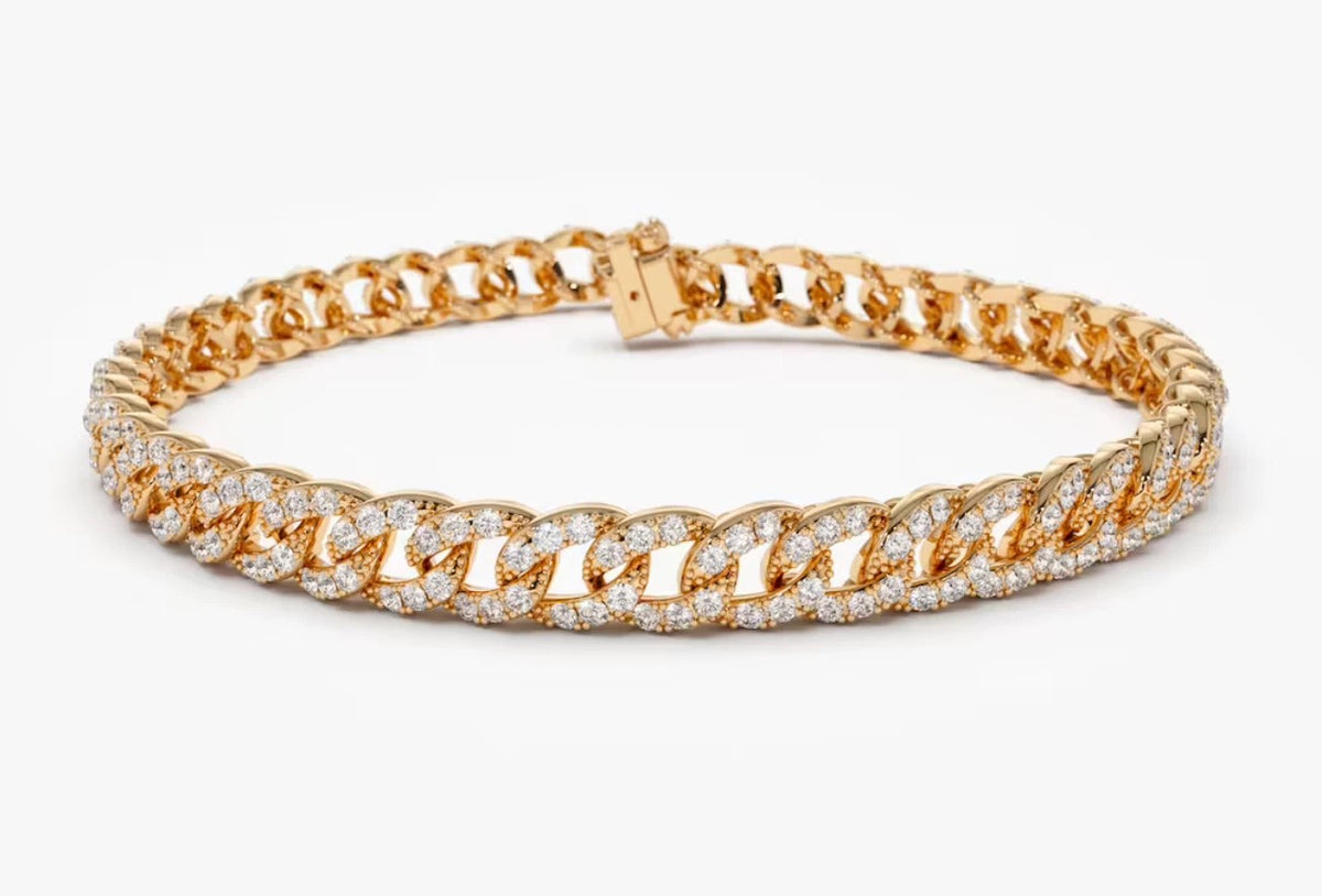 Arian Diamant-Gliederarmband aus Roségold mit elegantem Design