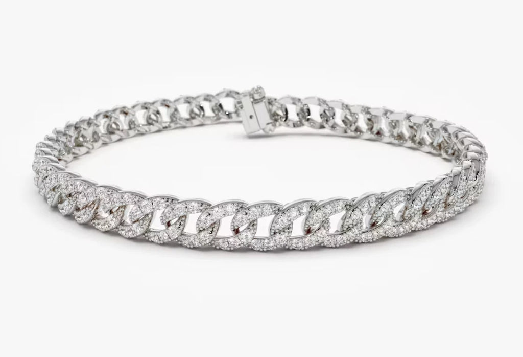 Arian Diamant-Gliederarmband aus Silber mit elegantem Design