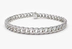 Arian Diamant-Gliederarmband aus Silber mit elegantem Design