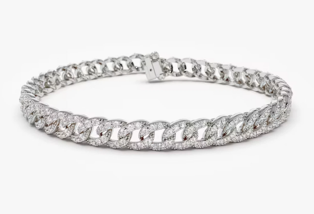 Arian Diamant-Gliederarmband aus Silber mit elegantem Design