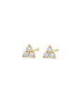 Aster Diamant-Ohrringe aus Gold mit elegantem Design
