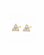 Aster Diamant-Ohrringe aus Gold mit elegantem Design