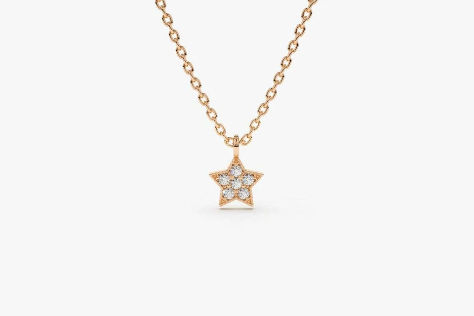 Astra-Lien Diamantkette aus Roségold mit elegantem Design