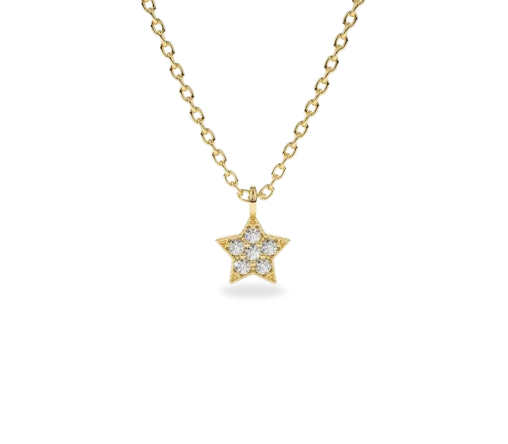 Astra-Lien Diamantkette aus Gold mit elegantem Design