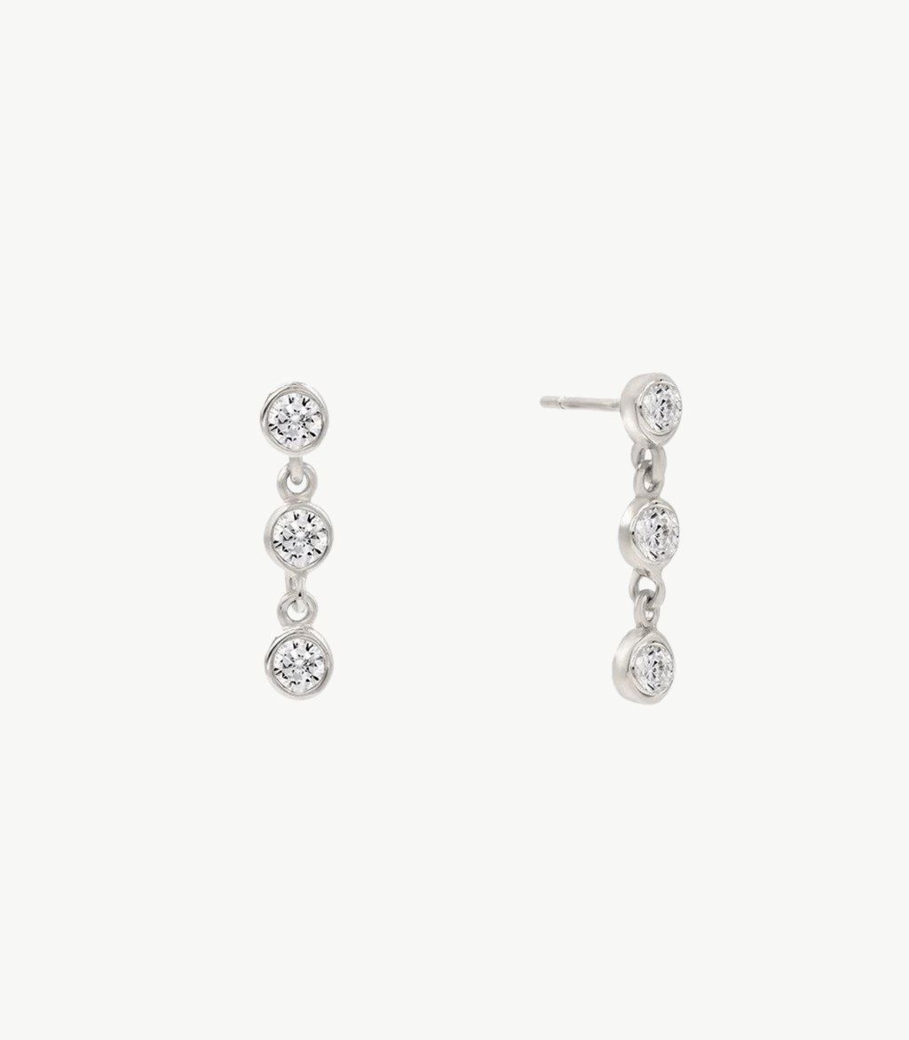 Astra Diamant-Ohrringe aus Silber mit elegantem Design