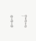 Astra Diamant-Ohrringe aus Silber mit elegantem Design