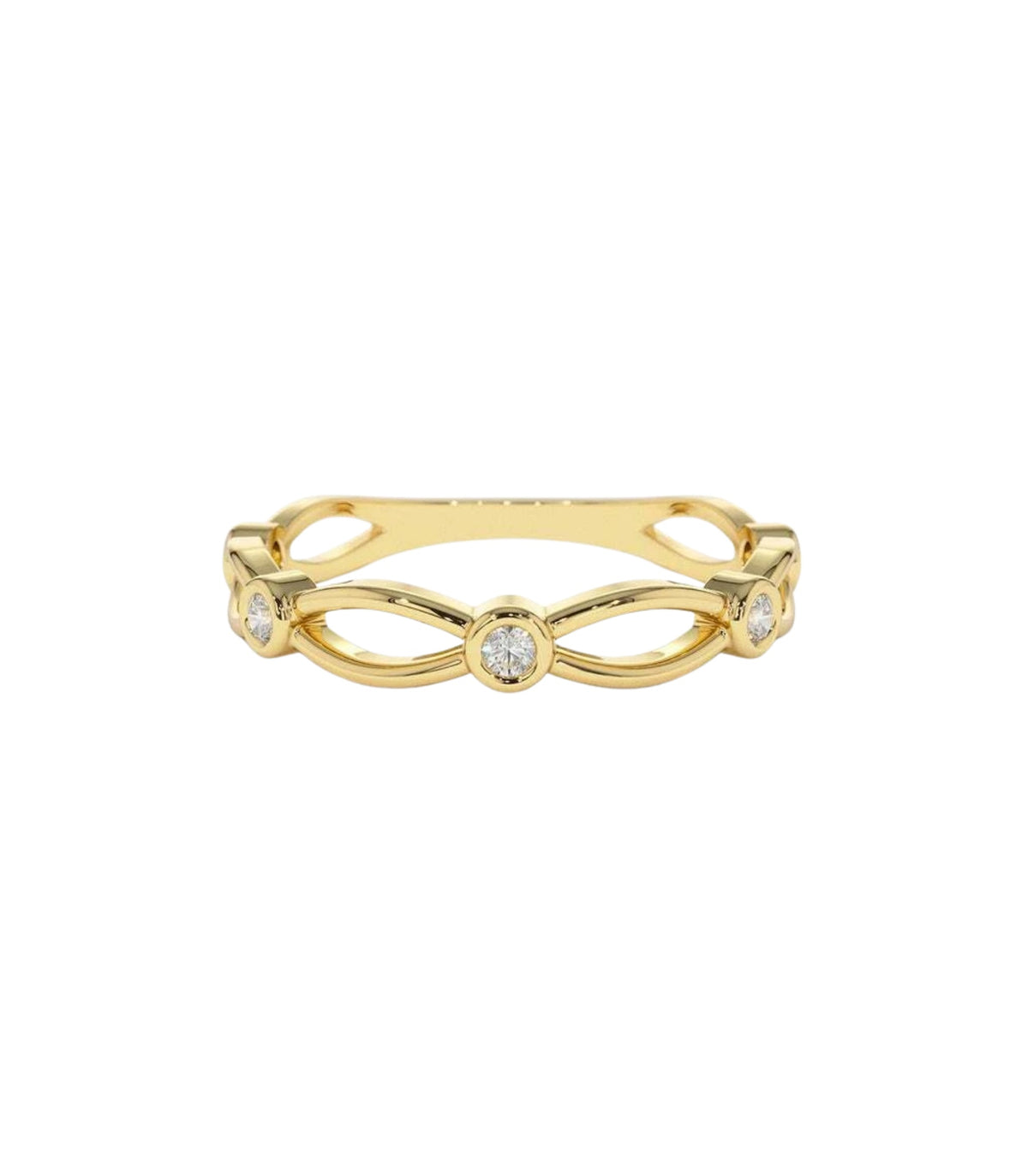 Aura Diamantring aus Gold mit elegantem Design