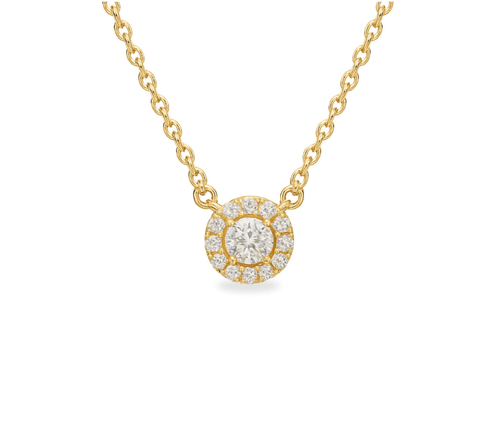 Ayla Diamant-kette aus Gold mit eleganten Details Schmuck.
