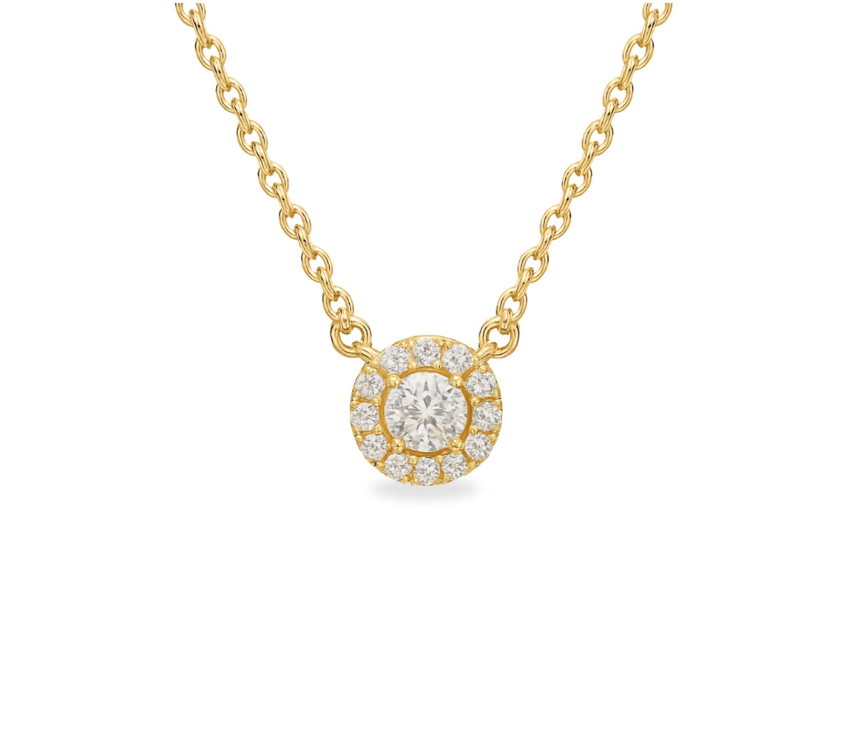 Ayla Diamant-kette aus Gold mit eleganten Details Schmuck.