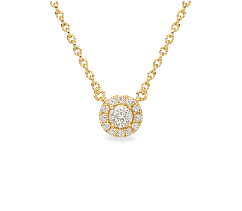 Ayla Diamant-kette aus Gold mit eleganten Details Schmuck.