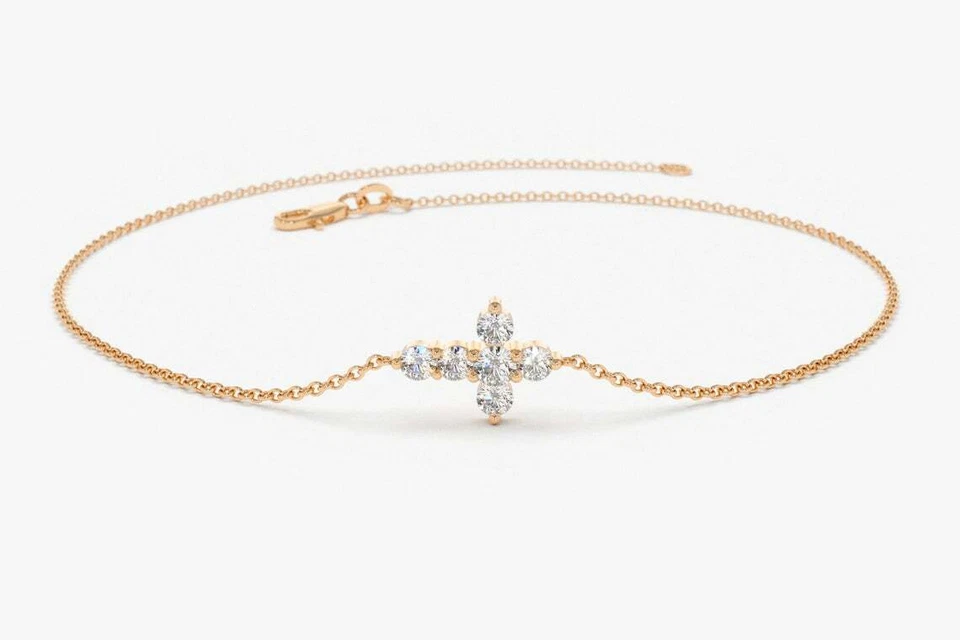 Bénédicte Diamant-Armband aus Roségold mit funkelnden Akzenten
