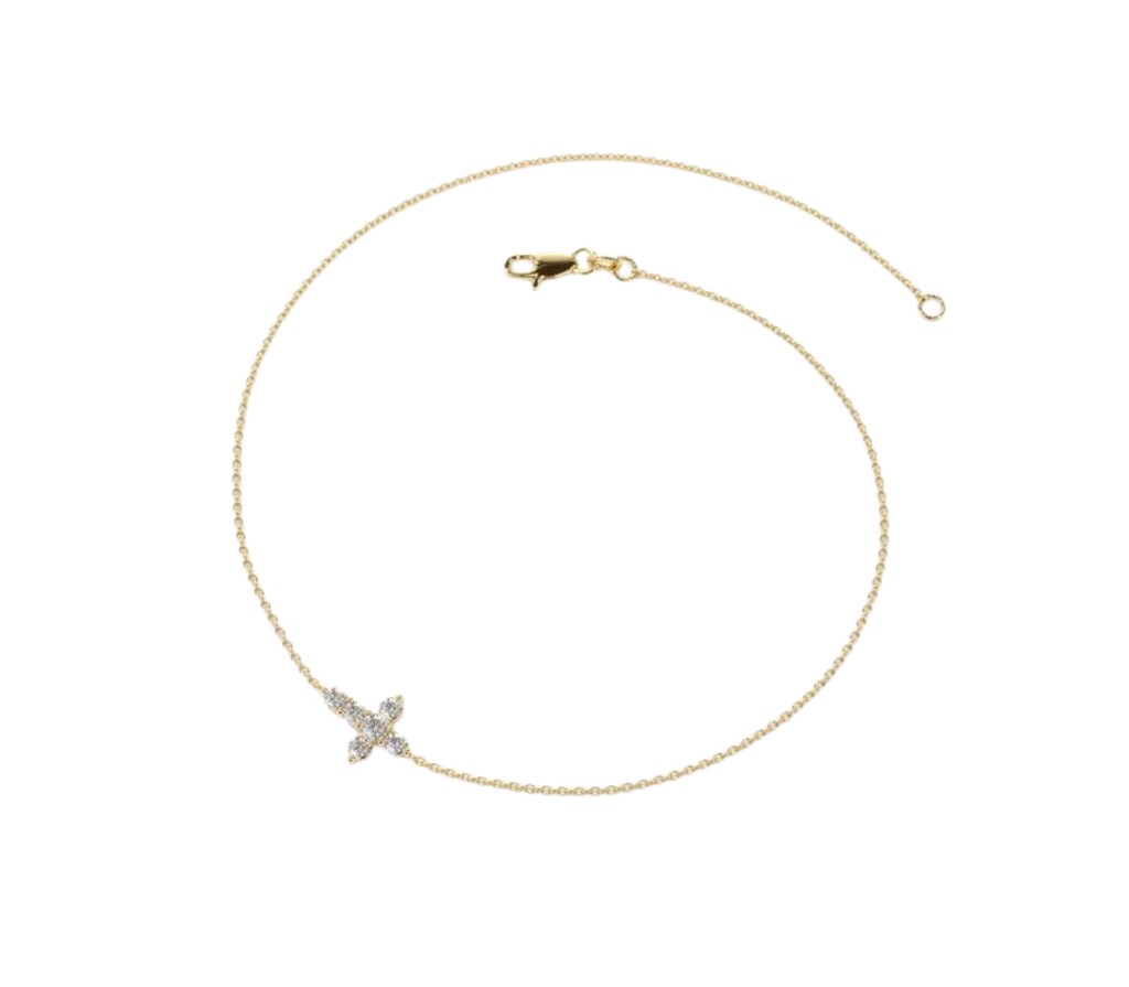 Bénédicte Diamant-Armband aus Roségold mit funkelnden Akzenten