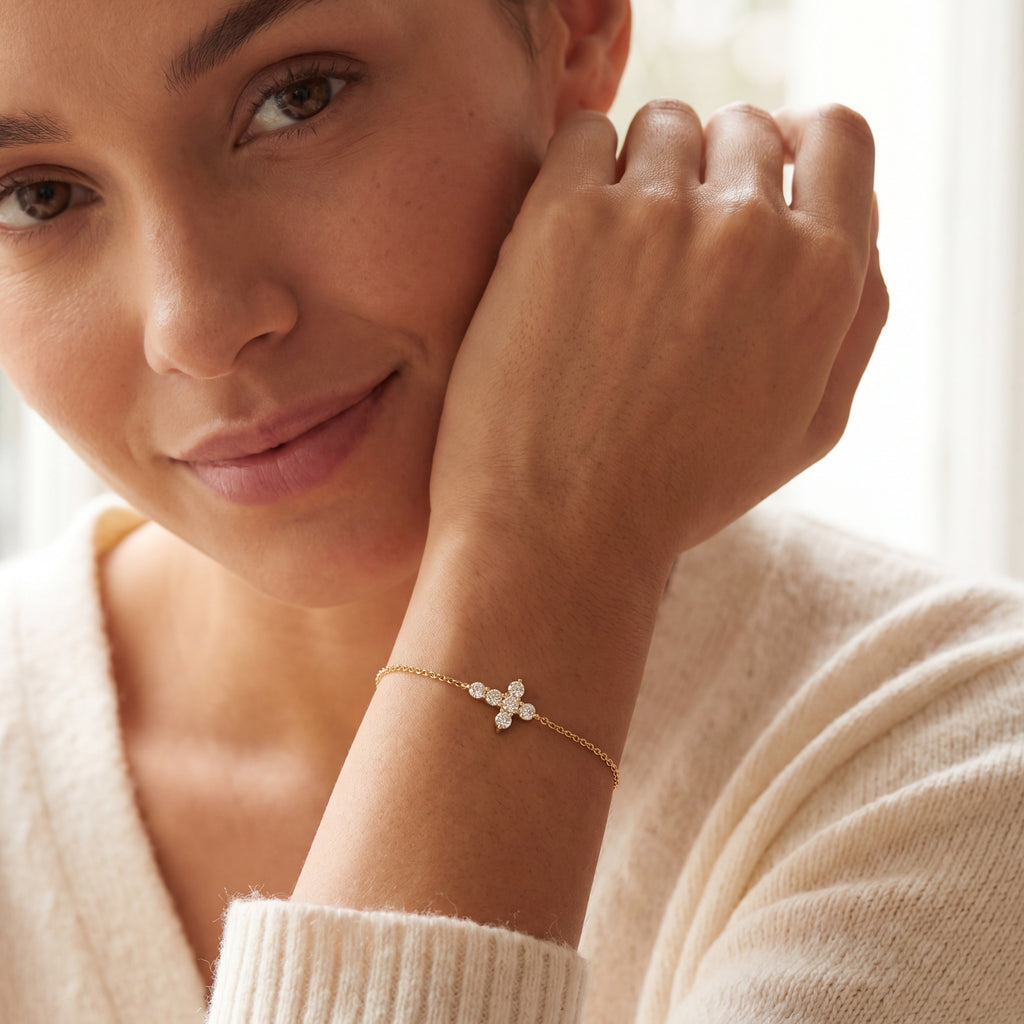 Bénédicte Diamant-Armband aus Gold mit funkelnden Akzenten