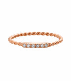 Braelle Diamantring aus Roségold mit elegantem Design