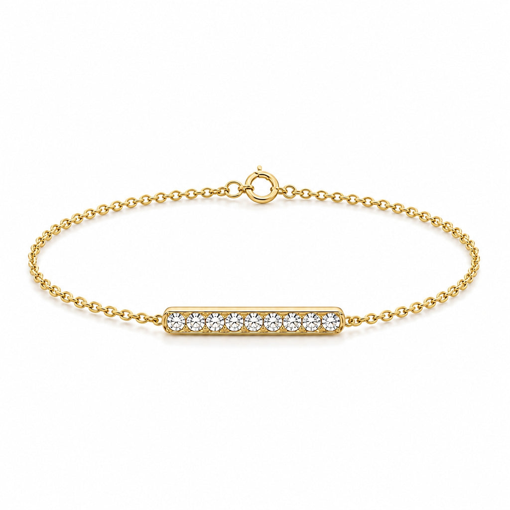 Goldarmband mit Diamanten