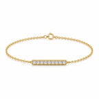 Goldarmband mit Diamanten