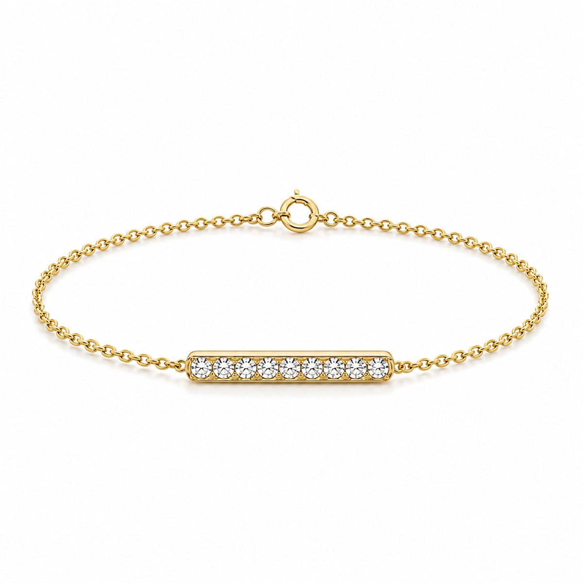 Goldarmband mit Diamanten