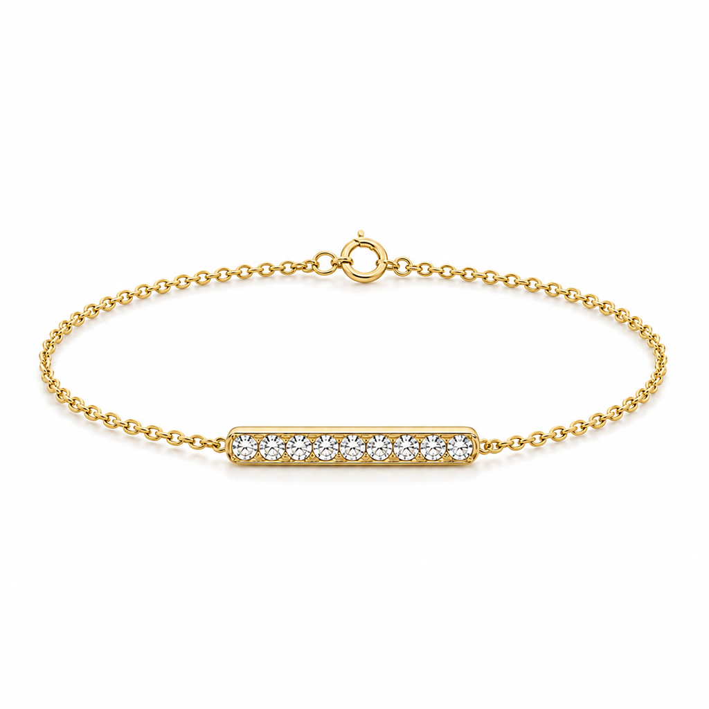 Goldarmband mit Diamanten