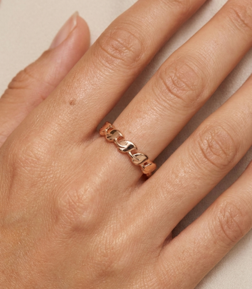Fiametta Diamant-Ring aus Roségold mit funkelnden Akzenten