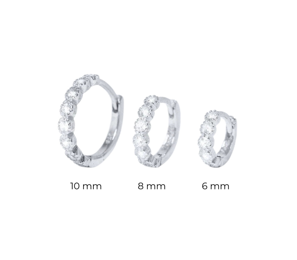 Cosmos Diamant-Creolen aus Gold mit elegantem Design