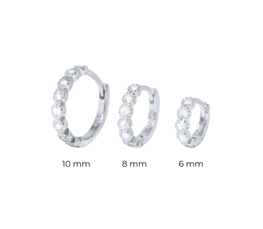 Cosmos Diamant-Creolen aus Gold mit elegantem Design