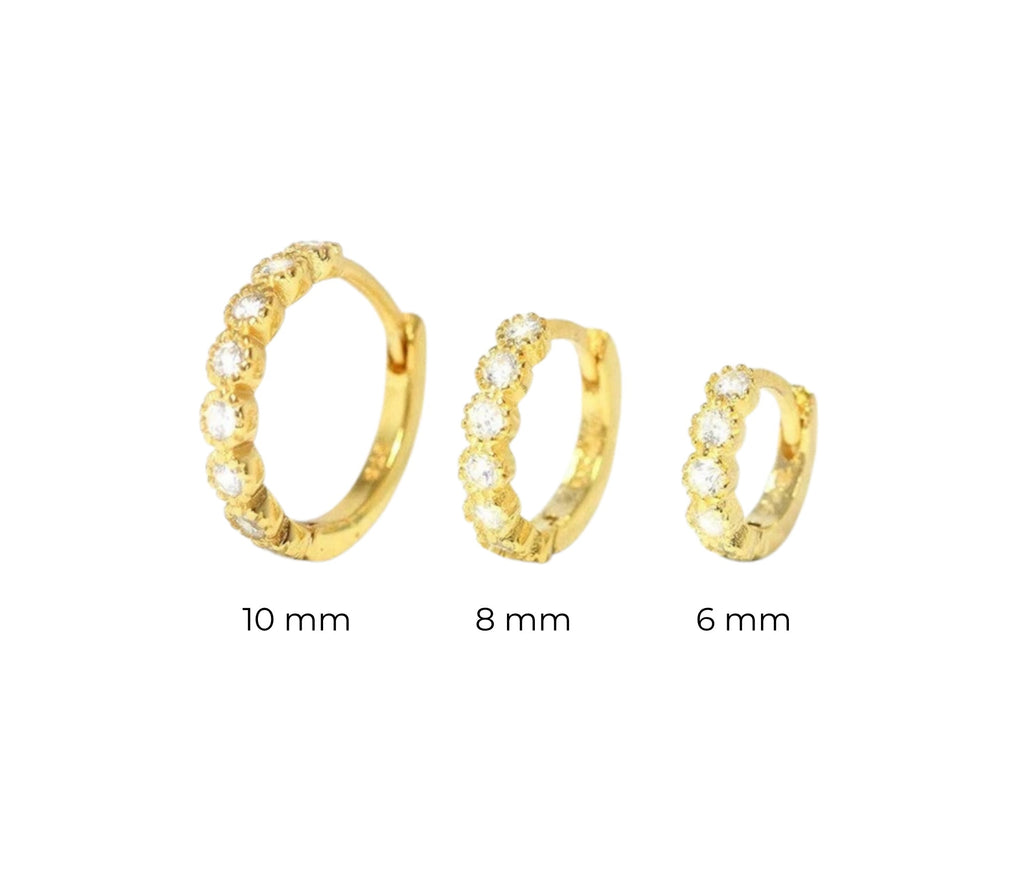 Cosmos Diamant-Creolen aus Gold mit elegantem Design