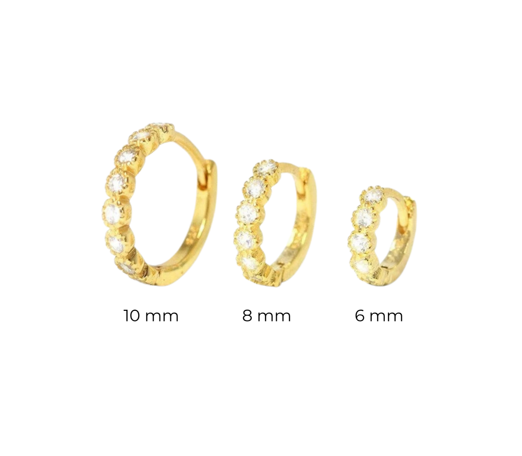 Cosmos Diamant-Creolen aus Gold mit elegantem Design