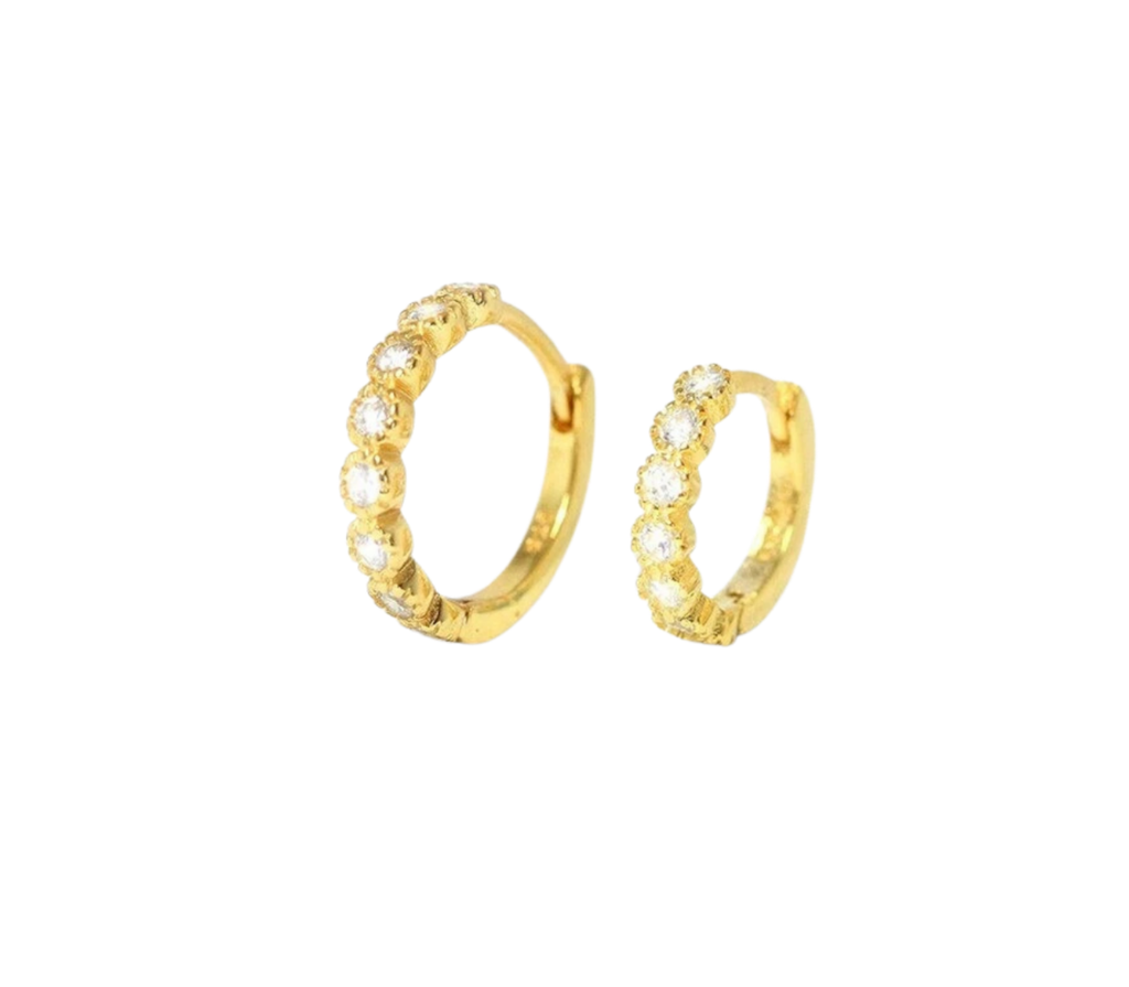 Cosmos Diamant-Creolen aus Gold mit elegantem Design